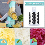High-speed grater and slicer with suction cup base