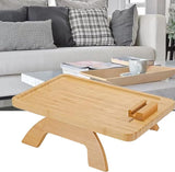 Recliner Arm Storage Tray Durable Wooden Sofa Arm Clip Table
