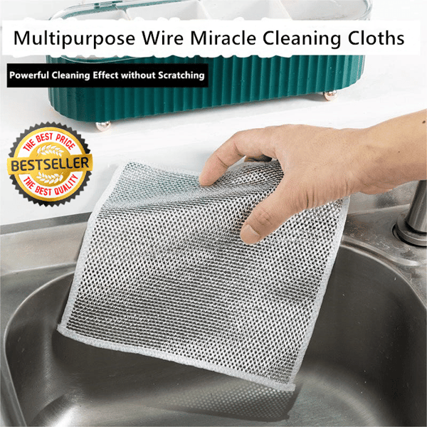 🎄Christmas 🔥Multi-Purpose Wire Miracle Cleaning Cloths