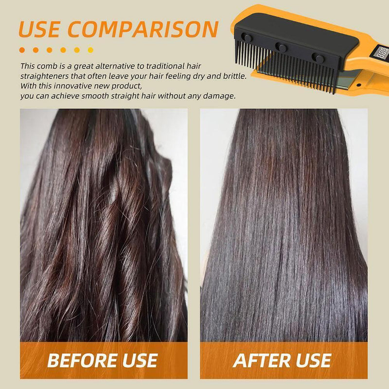 Flat Iron Comb Attachments for Easy Hair Straightening Detachable and