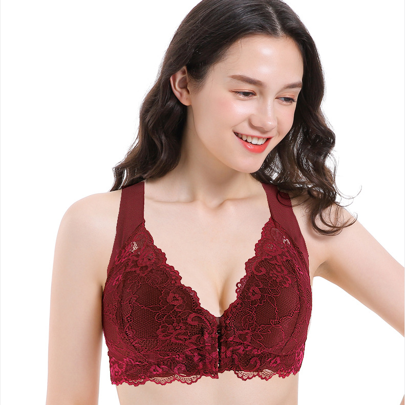 Plus Size Lace Unwired Front Bra