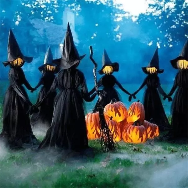 🔥HOT SALE 👻Happy Halloween👻Lighted Halloween Witch Decoration Set