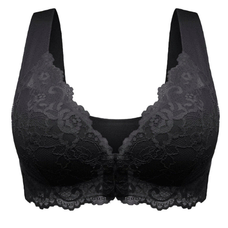 Plus Size Lace Unwired Front Bra