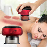 Cupping massage with heat and infrared light