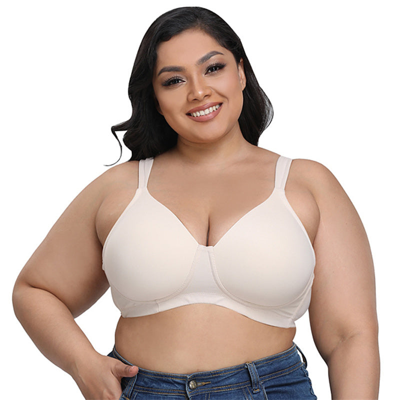 Solid Color Unwired Full Cup Bra